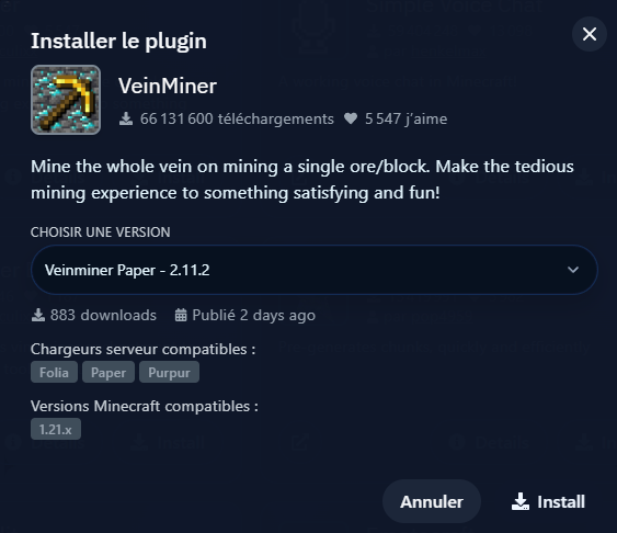 Installer un plugin en un clic